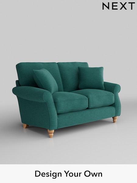 Fine Chenille Easy Clean/Dark Juniper Green Ashford Relaxed Sit (H39246) | £1,225