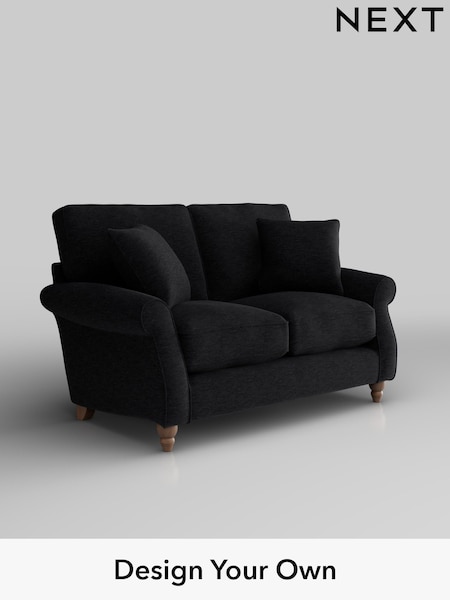 Fine Chenille Easy Clean/Black Ashford Relaxed Sit (H39247) | £1,225