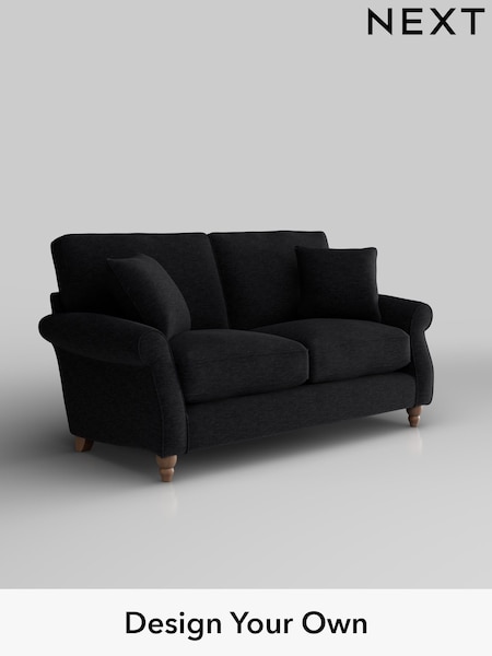 Fine Chenille Easy Clean/Black Ashford Relaxed Sit (H39247) | £1,325