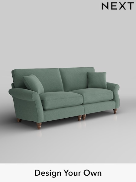Fine Chenille Easy Clean/Light Forest Green Ashford Relaxed Sit (H39248) | £1,525