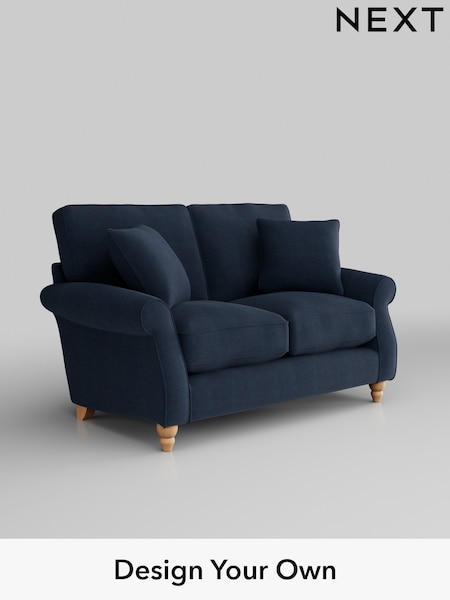 Fine Chenille Easy Clean/Dark Navy Blue Ashford Relaxed Sit (H39253) | £1,225