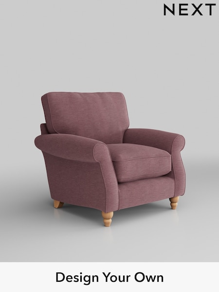 Fine Chenille Easy Clean/Mid Mulberry Purple Ashford Relaxed Sit (H39256) | £925