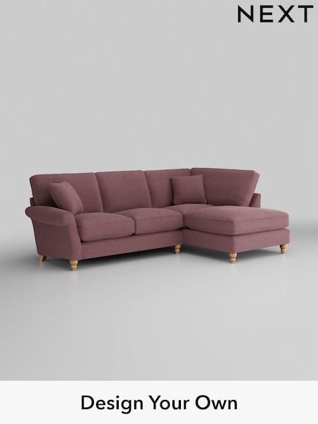 Fine Chenille Easy Clean/Mid Mulberry Purple Ashford Relaxed Sit (H39256) | £2,075