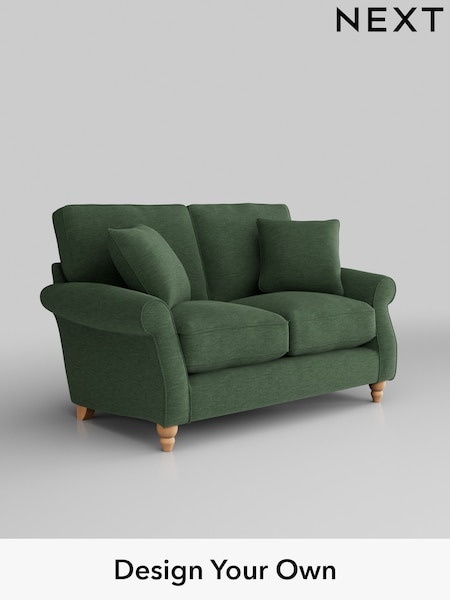 Fine Chenille Easy Clean/Mid Khaki Green Ashford Relaxed Sit (H39259) | £1,225
