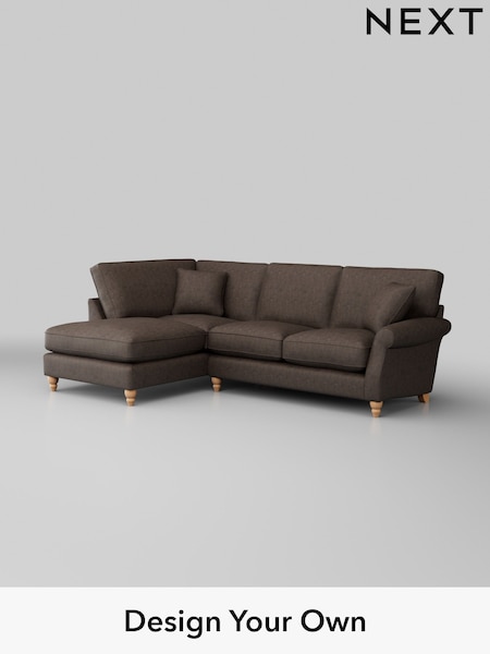 Monza Faux Leather Easy Clean/Peppercorn Brown Ashford Relaxed Sit (H39264) | £2,075