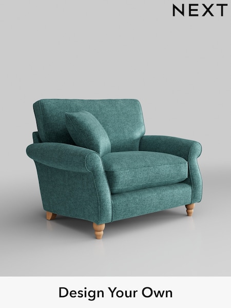 Plush Chenille/Dark Teal Green Ashford Relaxed Sit (H39265) | £1,025