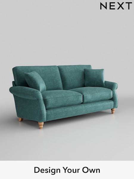 Plush Chenille/Dark Teal Green Ashford Relaxed Sit (H39265) | £1,425