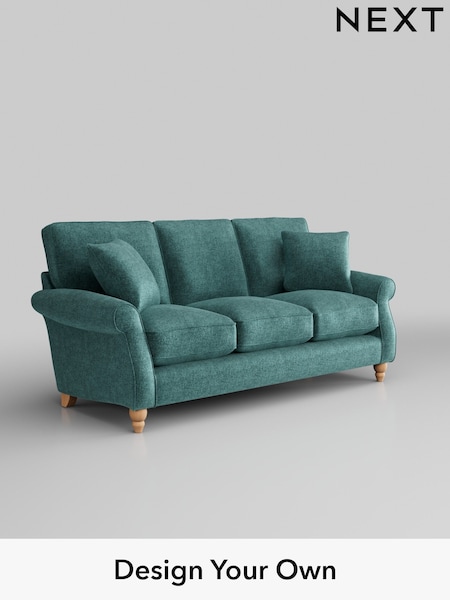 Plush Chenille/Dark Teal Green Ashford Relaxed Sit (H39265) | £1,425