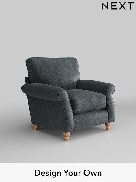 Plush Chenille/Slate Blue Ashford Relaxed Sit (H39271) | £925