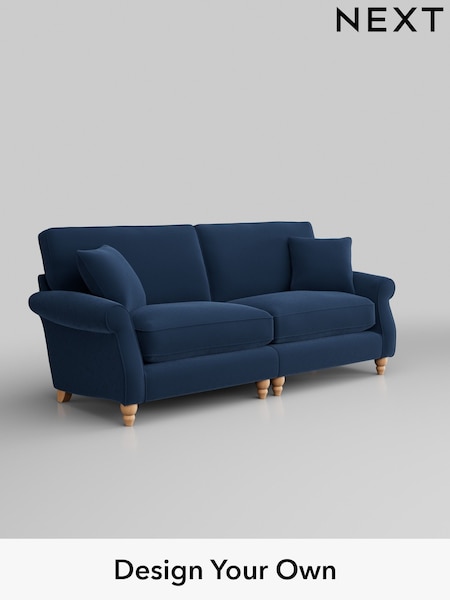 Plush Velvet Easy Clean/Airforce Blue Ashford Relaxed Sit (H39272) | £1,525