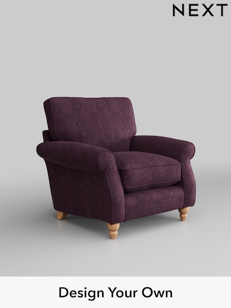 Plush Chenille/Dark Plum Purple Ashford Relaxed Sit (H39273) | £925