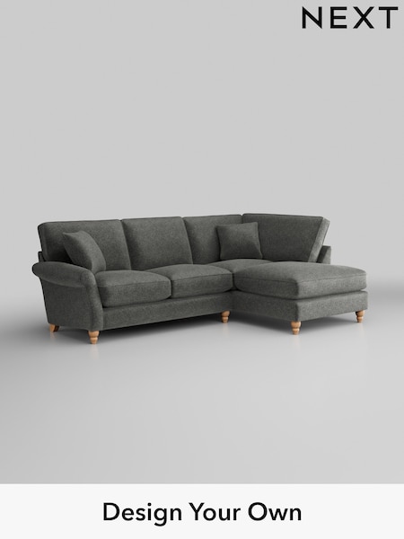Plush Chenille/Dark Grey Ashford Relaxed Sit (H39274) | £2,075