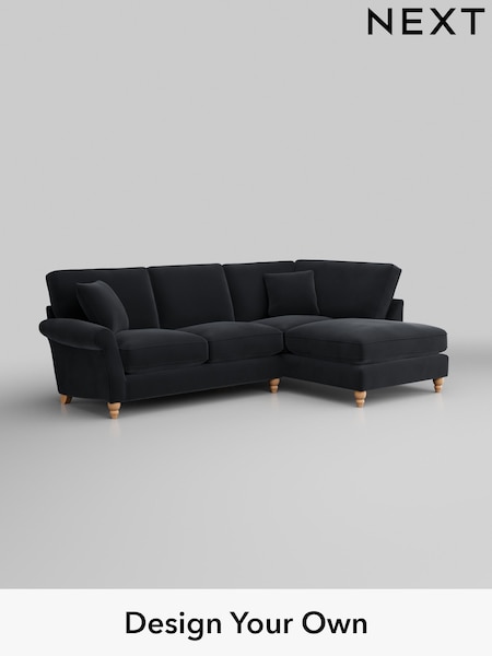 Plush Velvet Easy Clean/Charcoal Grey Ashford Relaxed Sit (H39276) | £2,075