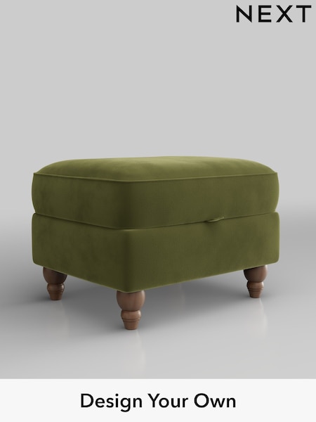 Plush Velvet Easy Clean/Mid Olive Green Ashford Relaxed Sit (H39278) | £499