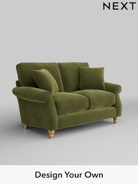 Plush Velvet Easy Clean/Mid Olive Green Ashford Relaxed Sit (H39278) | £1,225