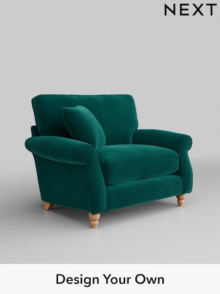 Plush Velvet Easy Clean/Juniper Green Ashford Relaxed Sit (H39284) | £1,025