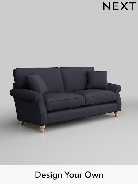 Tweedy Blend Easy Clean/Dark Slate Blue Ashford Relaxed Sit (H39285) | £1,325