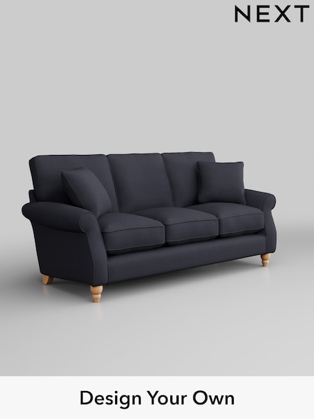 Tweedy Blend Easy Clean/Dark Slate Blue Ashford Relaxed Sit (H39285) | £1,325