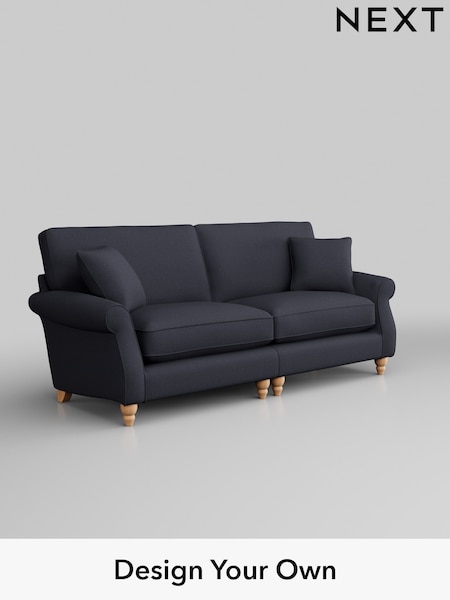 Tweedy Blend Easy Clean/Dark Slate Blue Ashford Relaxed Sit (H39285) | £1,425