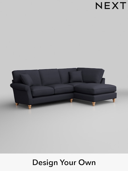 Tweedy Blend Easy Clean/Dark Slate Blue Ashford Relaxed Sit (H39285) | £1,975