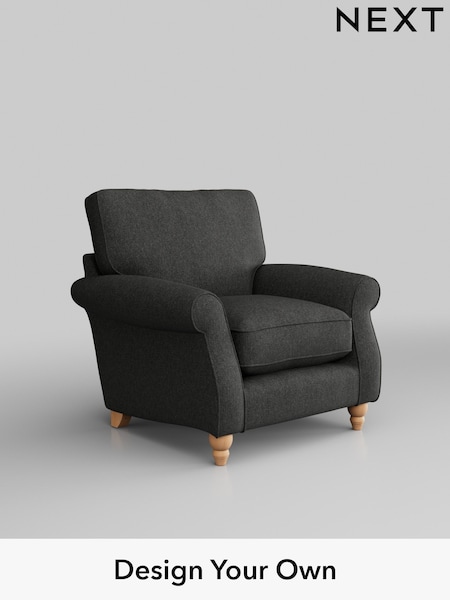 Tweedy Blend Easy Clean/Charcoal Grey Ashford Relaxed Sit (H39288) | £825