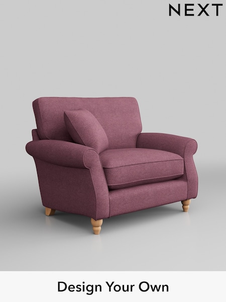 Tweedy Blend Easy Clean/Mid Mulberry Purple Ashford Relaxed Sit (H39289) | £925