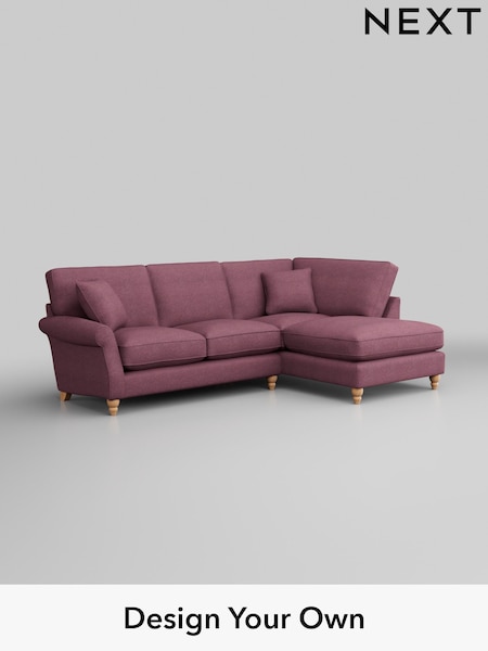 Tweedy Blend Easy Clean/Mid Mulberry Purple Ashford Relaxed Sit (H39289) | £1,975