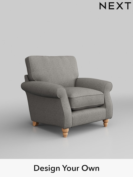 Woven Chenille Easy Clean/Light Grey Ashford Relaxed Sit (H39302) | £925