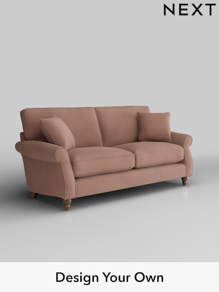 Plush Velvet Easy Clean/Mid Natural Ashford Relaxed Sit (H39307) | £1,425