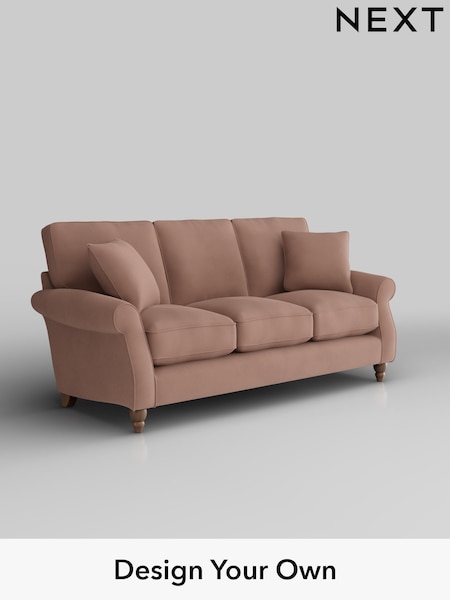 Plush Velvet Easy Clean/Mid Natural Ashford Relaxed Sit (H39307) | £1,425