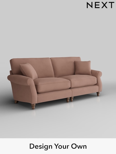 Plush Velvet Easy Clean/Mid Natural Ashford Relaxed Sit (H39307) | £1,525