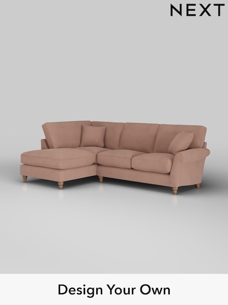 Plush Velvet Easy Clean/Mid Natural Ashford Relaxed Sit (H39307) | £2,075