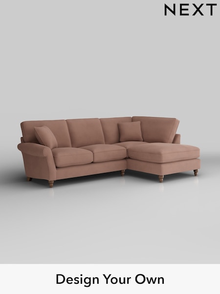 Plush Velvet Easy Clean/Mid Natural Ashford Relaxed Sit (H39307) | £2,075