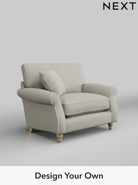 Chenille Stripe/Moss Green Ashford Relaxed Sit (H39327) | £1,025
