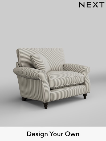 Chenille Stripe/Moss Green Ashford Relaxed Sit (H39327) | £1,025