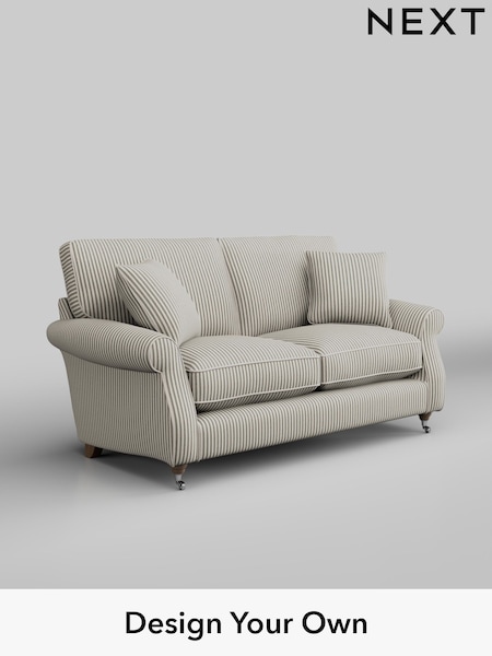Chenille Stripe/Moss Green Ashford Relaxed Sit (H39327) | £1,325