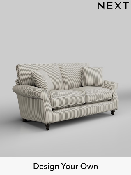 Chenille Stripe/Moss Green Ashford Relaxed Sit (H39327) | £1,325