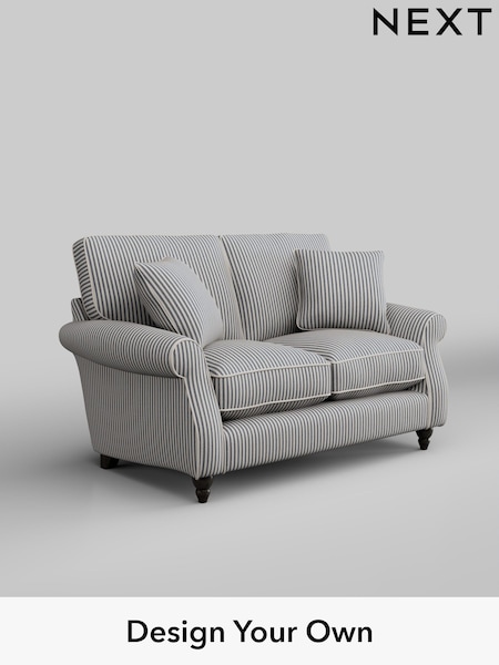 Chenille Stripe/Slate Blue Ashford Relaxed Sit (H39330) | £1,225