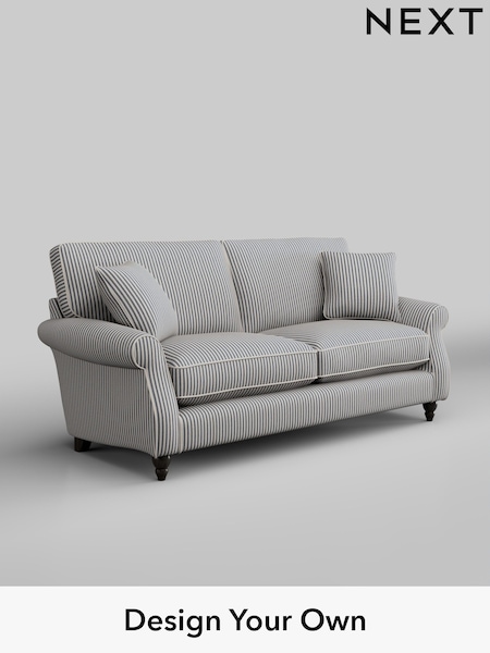 Chenille Stripe/Slate Blue Ashford Relaxed Sit (H39330) | £1,425