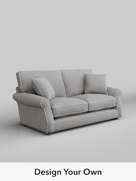 Chenille Stripe/Slate Blue Ashford Relaxed Sit (H39330) | £1,599