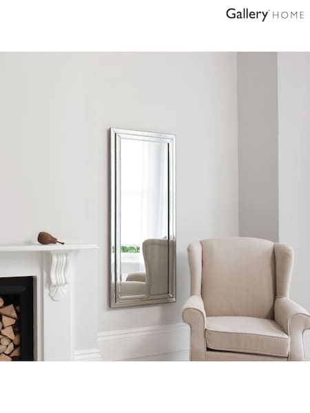 Gallery Home Silver Chamberlin Leaner Mirror (H39350) | £180