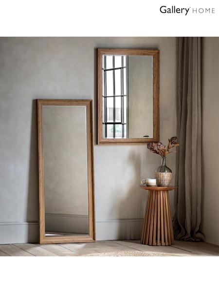 Gallery Home Light Wood Fraisner Rectangle Mirror (H39355) | £108
