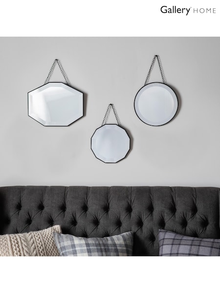 Gallery Home Silver Hainly Scatter Mirror (H39363) | £45