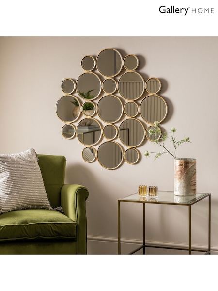 Gallery Home Gold Wallison Circles Mirror (H39368) | £220