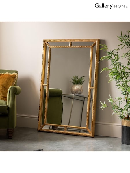 Gallery Home Gold Sinvello Rectangle Mirror (H39373) | £180