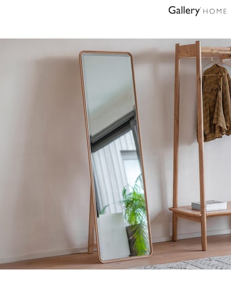 Gallery Home Light Wood Kingsmere Cheval Mirror (H39384) | £324