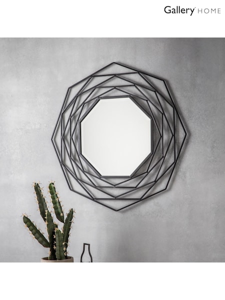Gallery Home Black Estoria Mirror (H39385) | £108