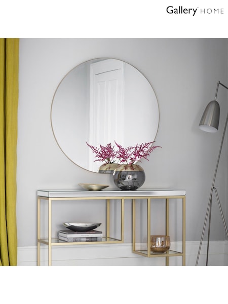 Gallery Home Champagne Haylock Round Mirror (H39393) | £234