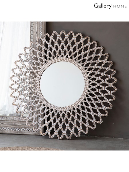 Gallery Home Natural Bharta Mirror (H39399) | £360
