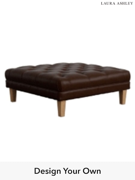 Bronington Leather/Hazel Brown Chatsworth Buttoned Leather By Laura Ashley (H39521) | £875